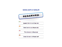 Tablet Screenshot of cart-o-rama.it